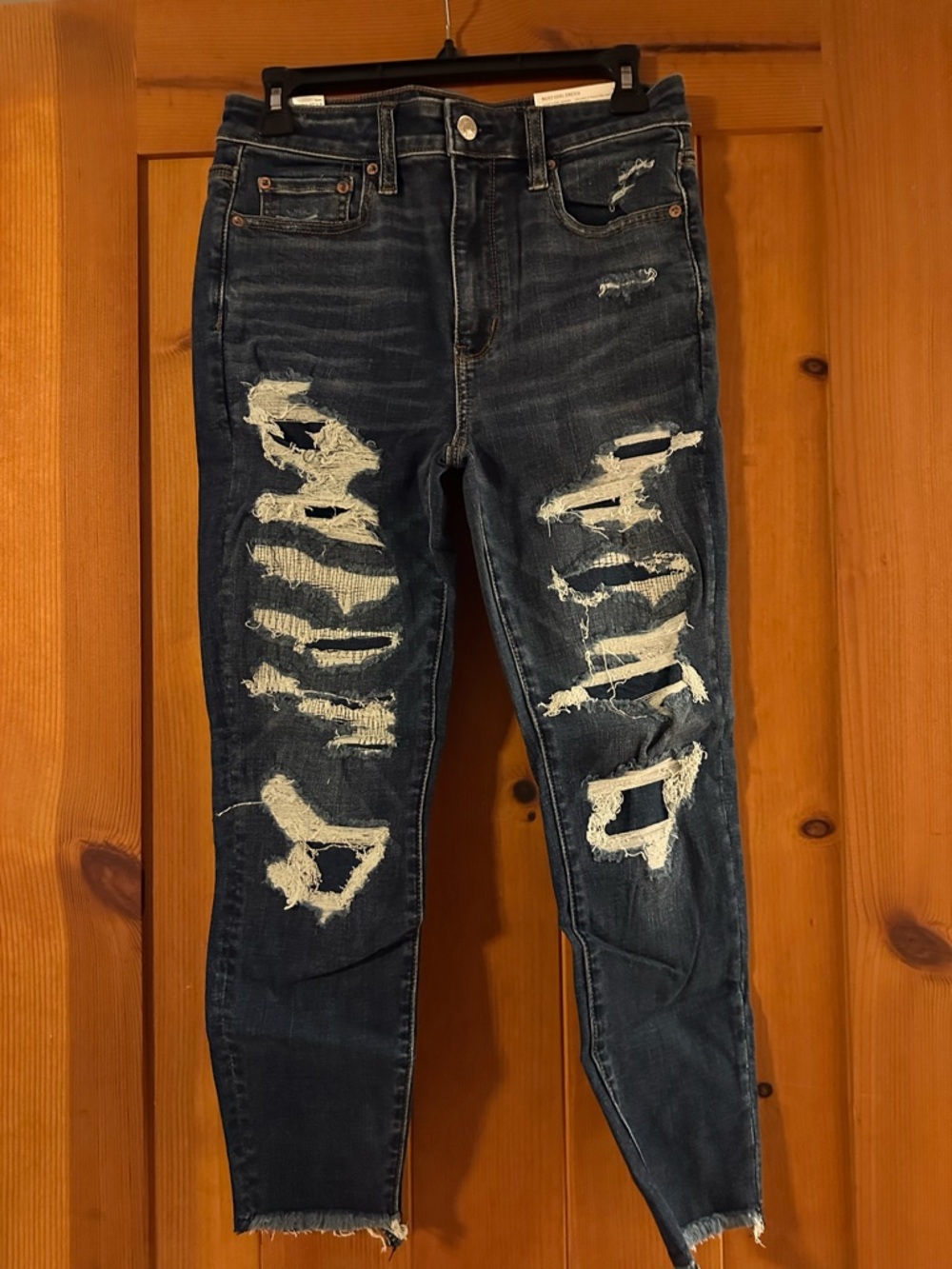 American Eagle Outfitters Dark Blue super high rise Jegging